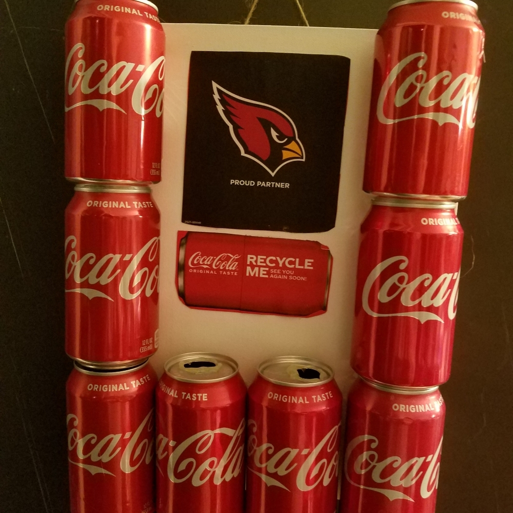 Handmade Coca Cola Wall Hanging Decor I made this on a 11×14 canvas board. Pl - Picture 7 of 12